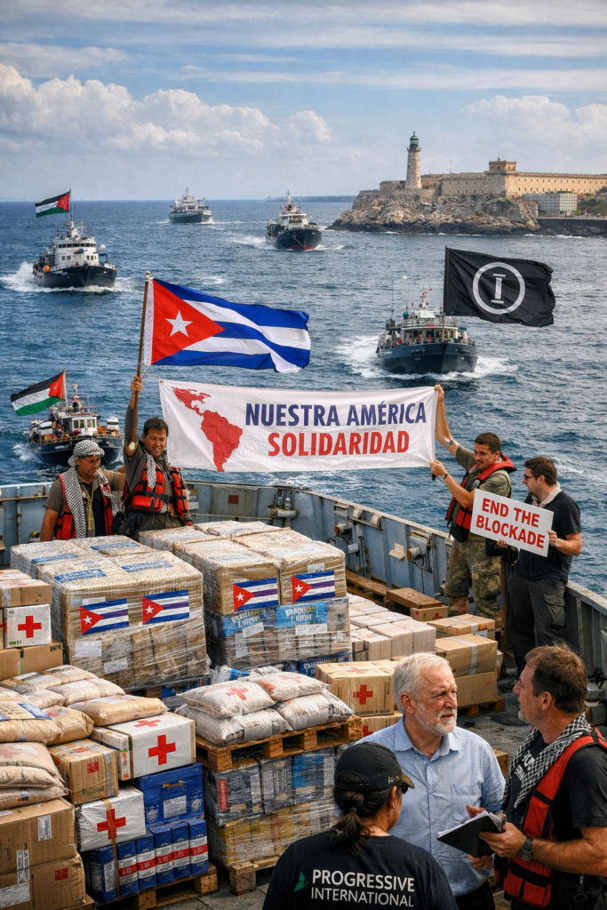 Flotilla internacional desafía sanciones